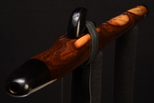 Texas Ebony Native American Flute, Minor, Mid A-4, #F11K